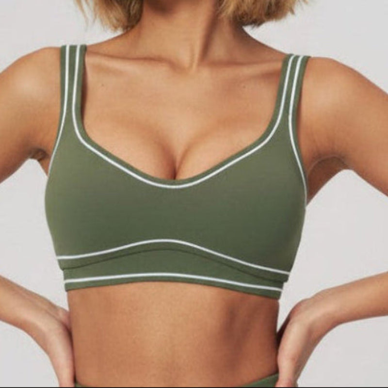 Contrast Line Sports Bra
