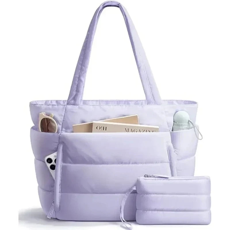 Puffer Laptop Tote Bag