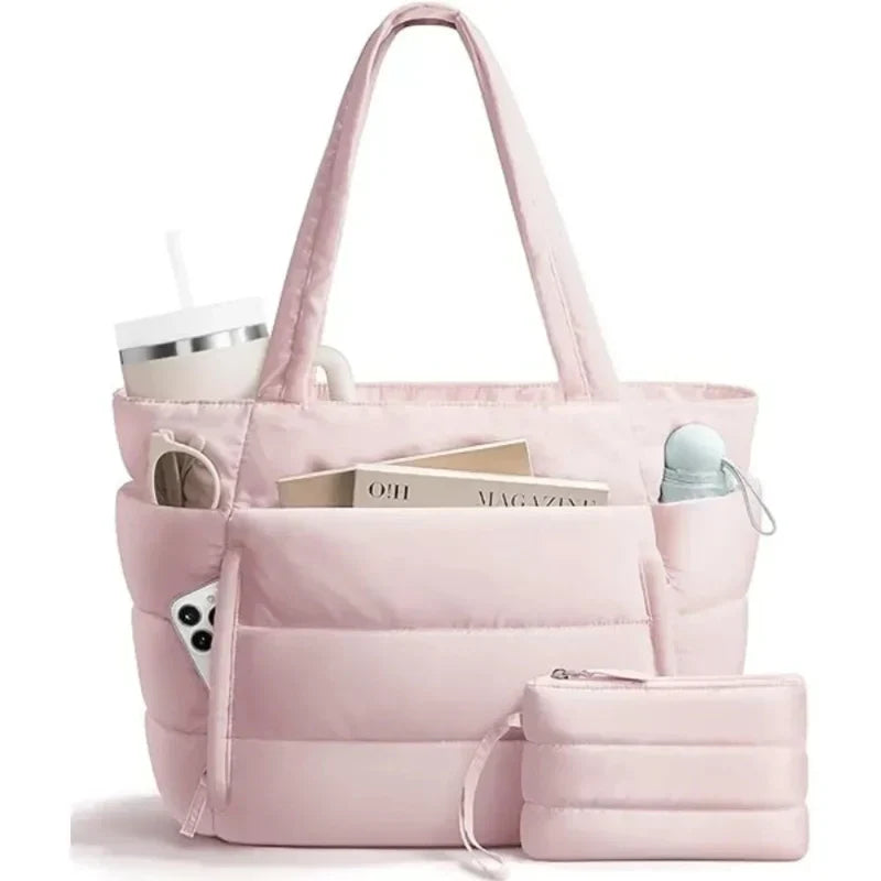 Puffer Laptop Tote Bag