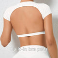 Open-Back Crop Training Tee