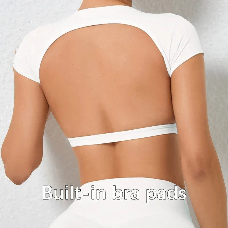 Open-Back Crop Training Tee