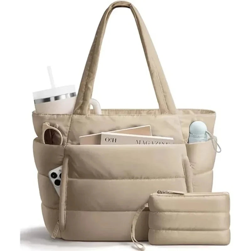 Puffer Laptop Tote Bag