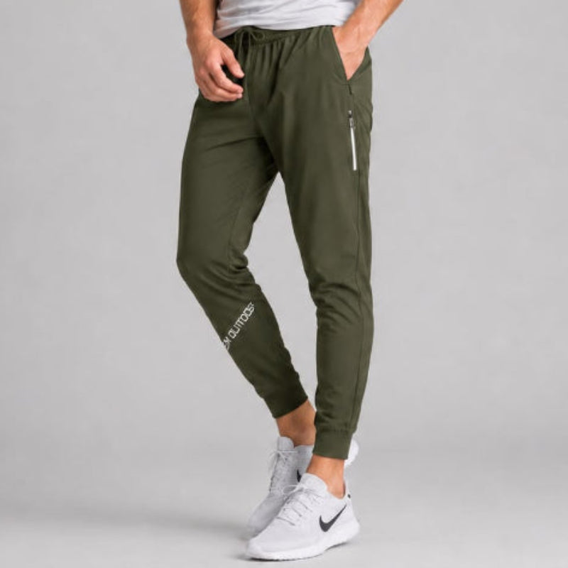 Tapered Zip Run Pants